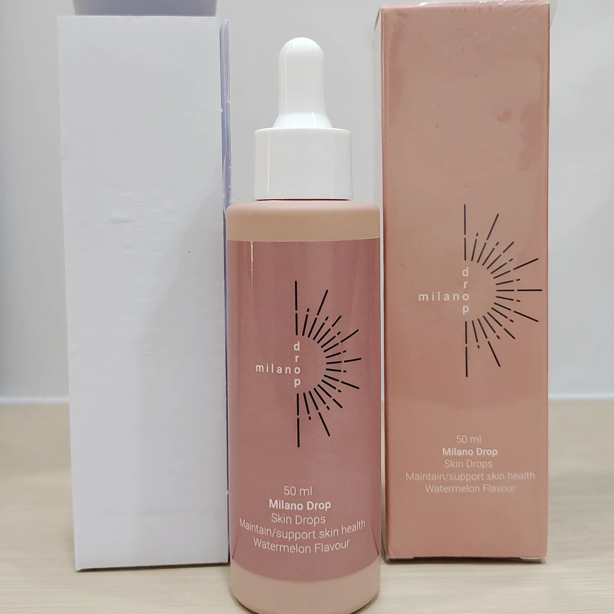 50ml bottle of self tanning serum drops with dark bronzer for face and body application