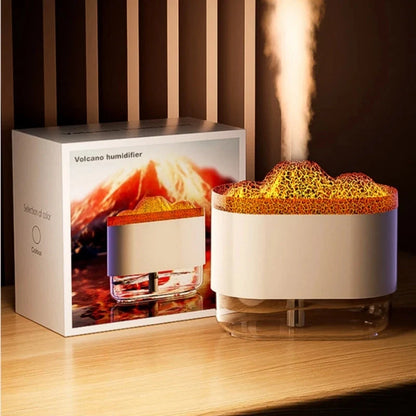 USB Volcano Air Humidifier with colourful LED lamp and 300ml water tank