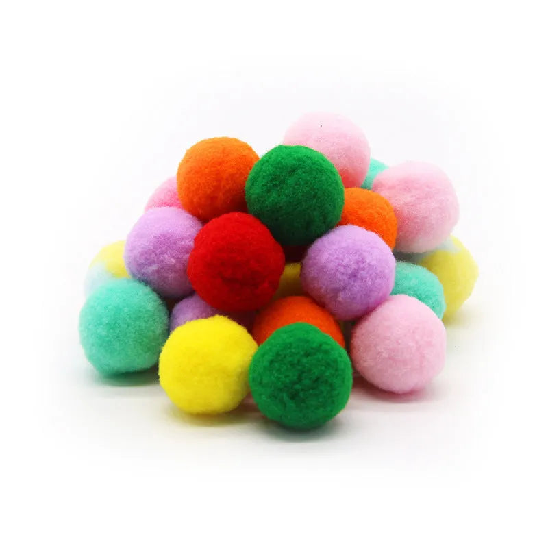 30cm pet toy launching gun with soft plush yarn balls for dogs and cats interactive play