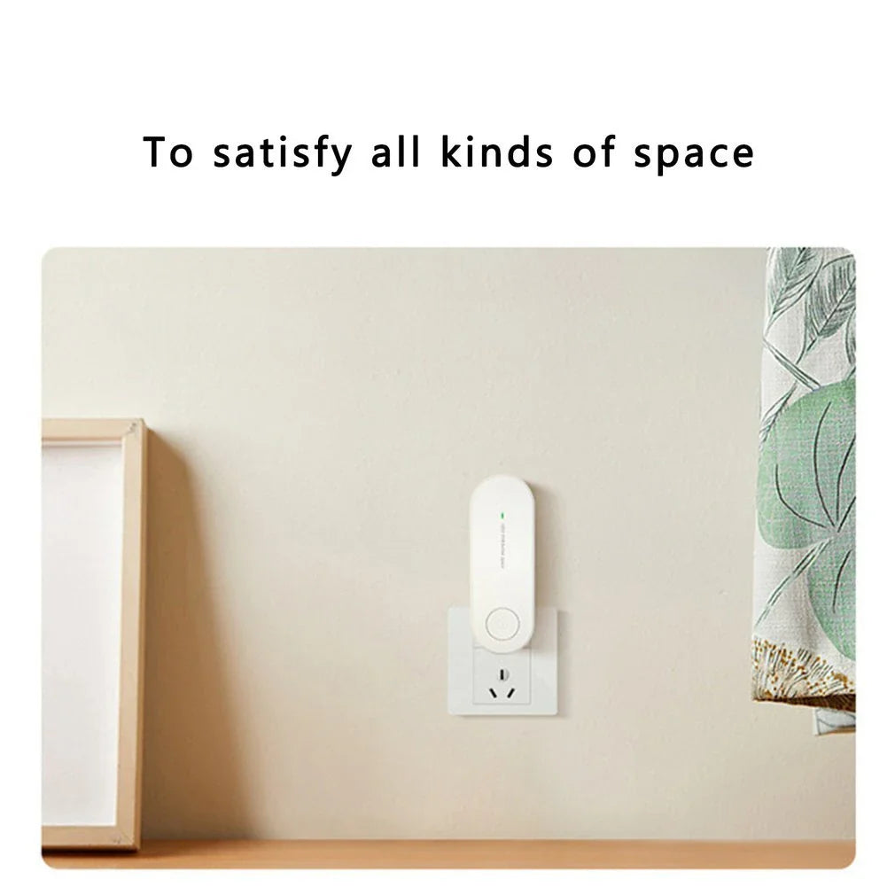 Compact negative ion air purifier in various colors, releasing 5 million ions to purify the air in your home or office