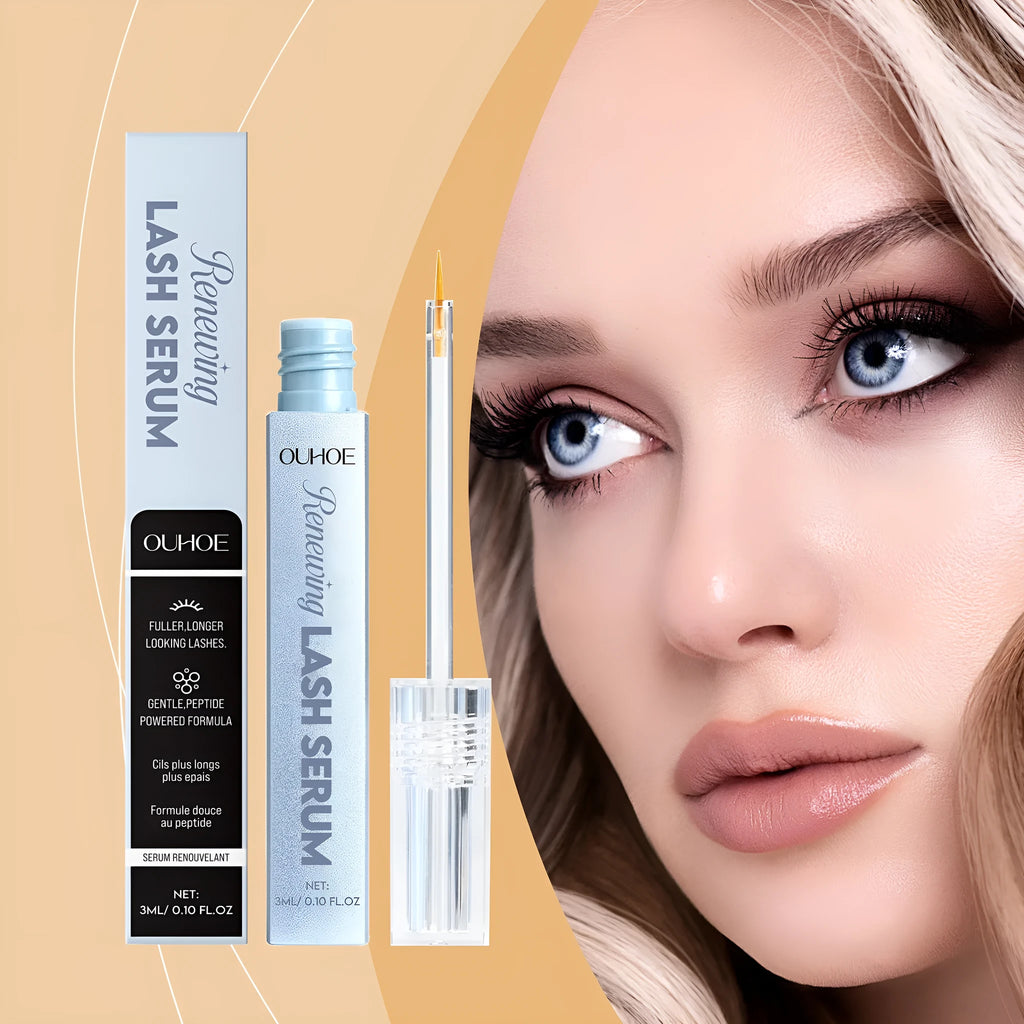 3ML bottle of transparent eyelash nourishing liquid with glycerol and Vitamin E.