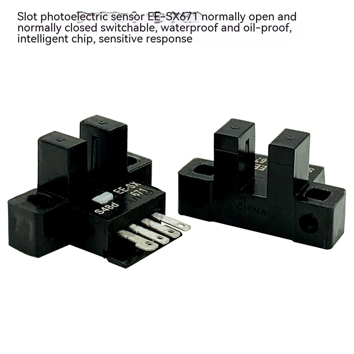 EE-SX671 miniature U-shaped groove photoelectric switch with NPN output and polycarbonate shell