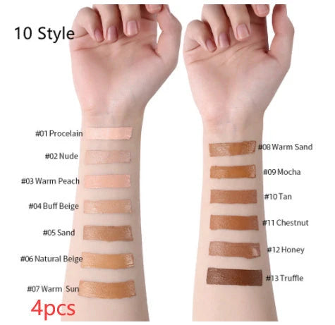 Oil-Control Liquid Foundation Concealer in 13 shades for a flawless matte finish