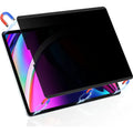 Magnetic anti peeping privacy screen film for iPad with attached storage clip on packaging colour card