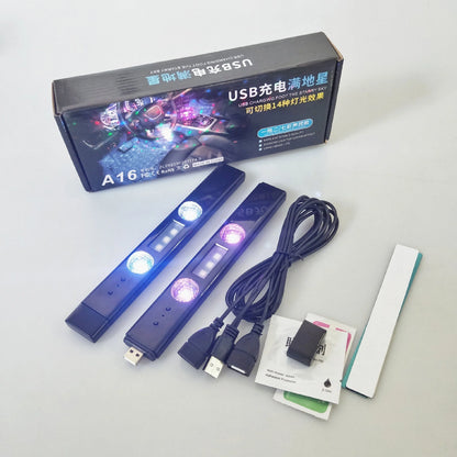 Foot Soles Full Of Stars LED Car Atmosphere Light with wireless sound control