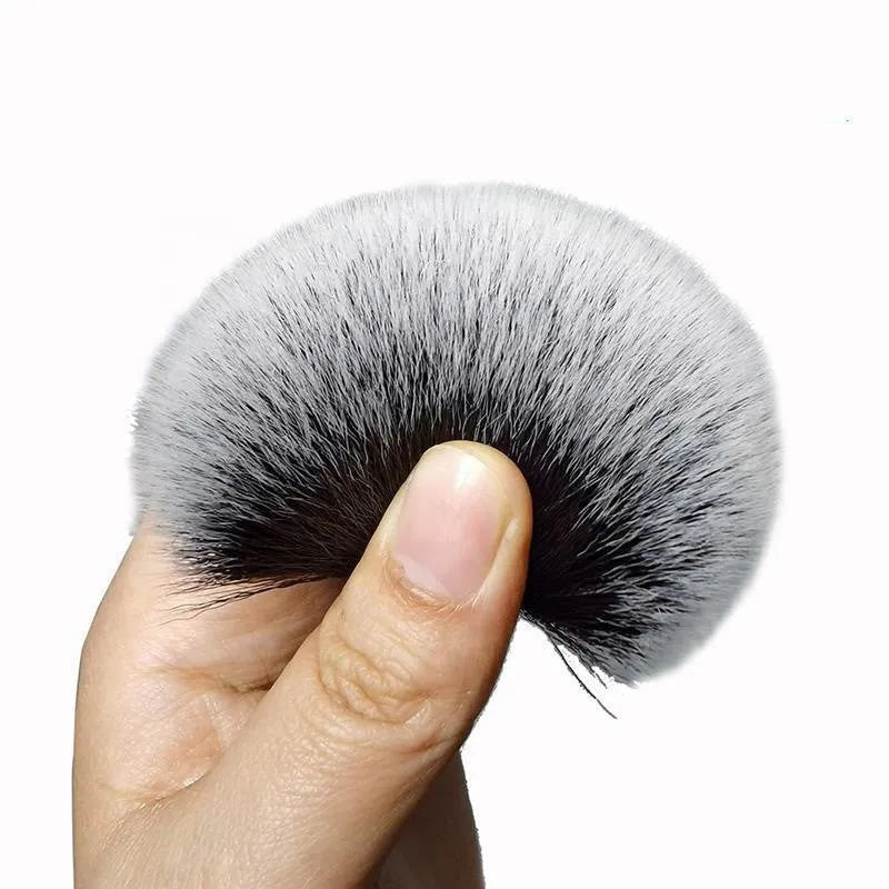 Black car detailing brush with ultra-soft pig hair bristles and PP handle in 240mm and 160mm sizes