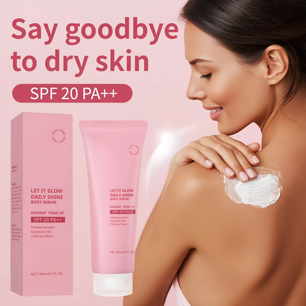 Body Gentle Moisturizing Brightening Cream 180ml in white packaging, suitable for universal skin types