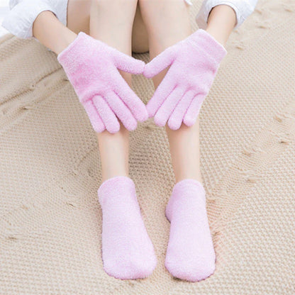 Premium Moisturizing Spa Gloves and Socks for Soft, Smooth Hands and Feet