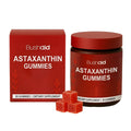 Bottle of 30 astaxanthin supplement gummies with vitamin C and zinc, showing soft candy format.