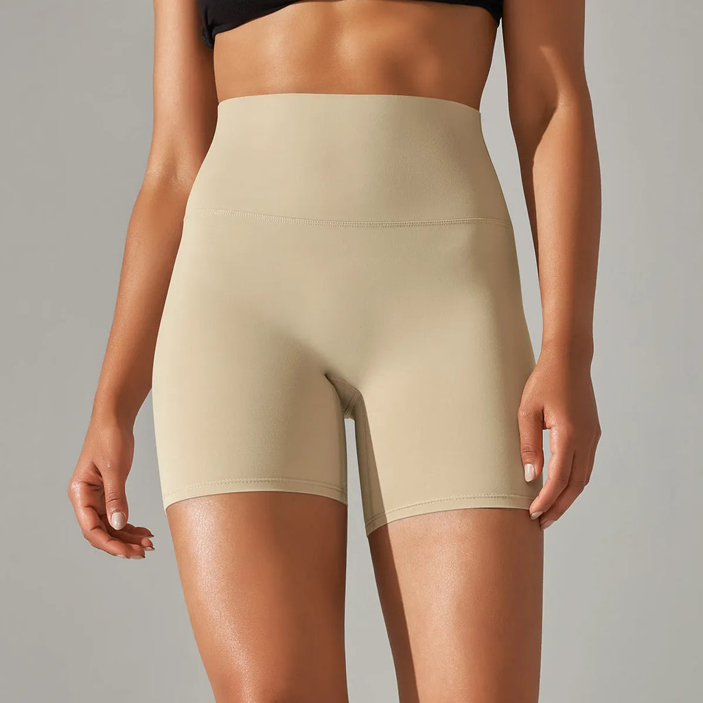 Women's high-waisted fitness pants with hip-lift design in multiple colour options