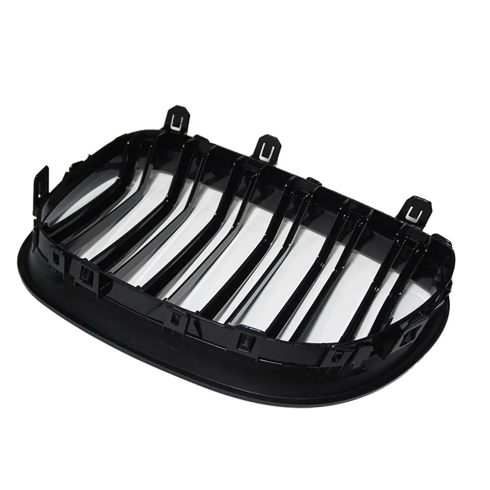 BMW 5-Series E60 carbon fiber style grille replacement with ABS construction