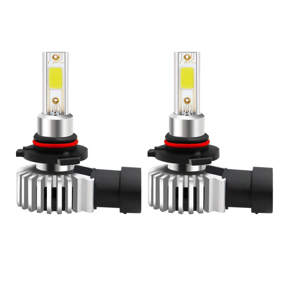 D9 car high-power integrated in-line LED headlight with aviation aluminium housing and COB chip, 6600 lumens spotlight beam