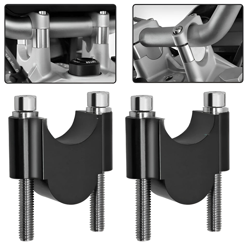 Motorcycle lifting code made from CNC aluminium alloy, available in black or silver, 22mm or 28mm diameter