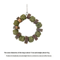 Hamster toy decorative ring with Applewood and colour sequin straw balls for small pets