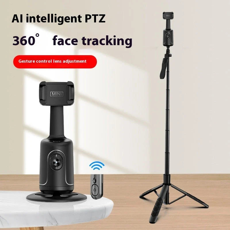 Hands-Free Smartphone Gimbal with AI Face Tracking for Smooth Video Stabilization and Professional-Grade Content Creation