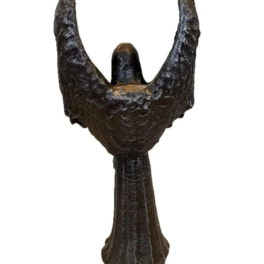 Dark Angel decorative resin statue, 17cm tall, in affordable luxury gothic style.