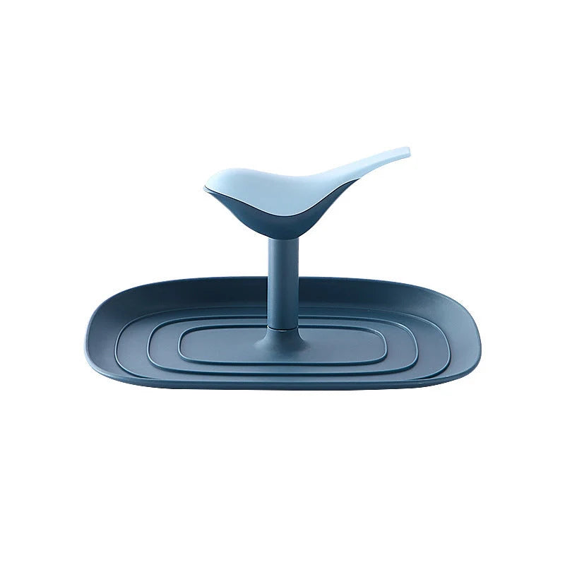 Nordic Pan Cover Storage Rack in Nordic Green, foldable wall-mounted organiser for pot lids and cooking spoons