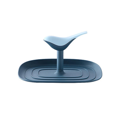 Nordic Pan Cover Storage Rack in Nordic Green, foldable wall-mounted organiser for pot lids and cooking spoons