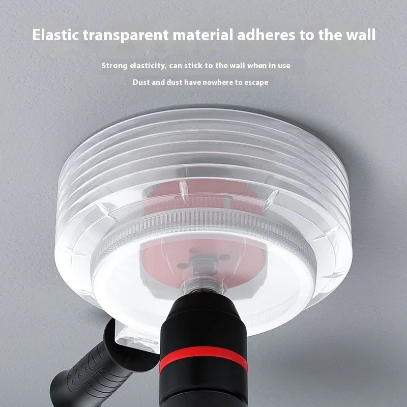 Rubber dust cover for electric hammer drill, 135mm size without handle on white background
