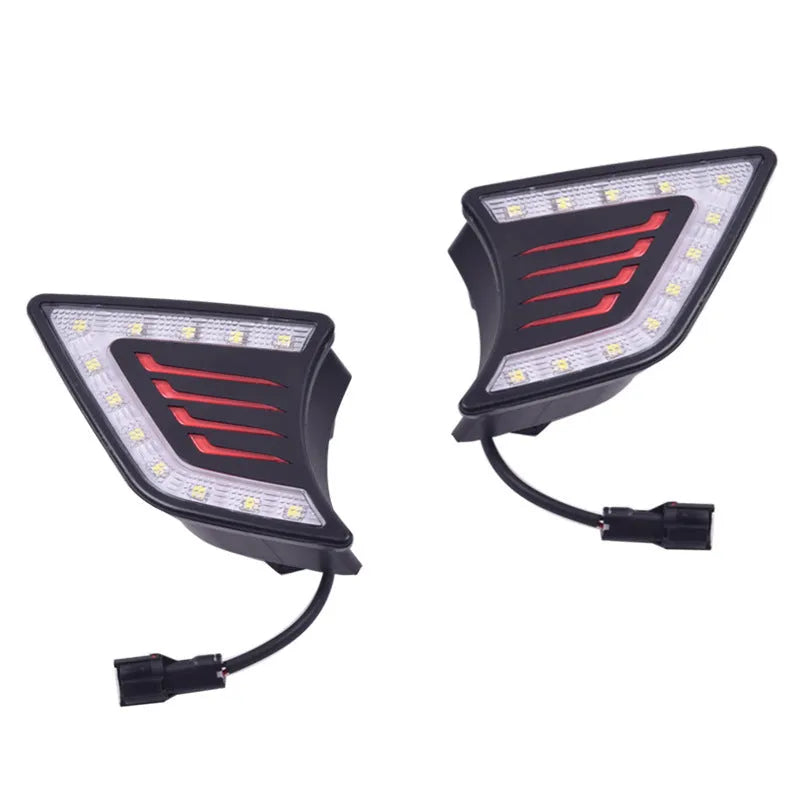 Black ABS fog light LED day light for Toyota Hilux - 12V 1W replacement front bumper lamp