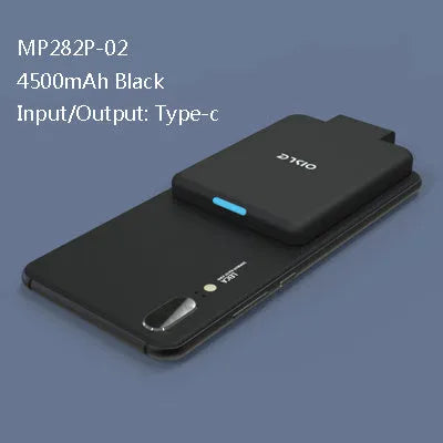 MP282P 4500mAh back clip battery pack in black white blue pink and red colour options