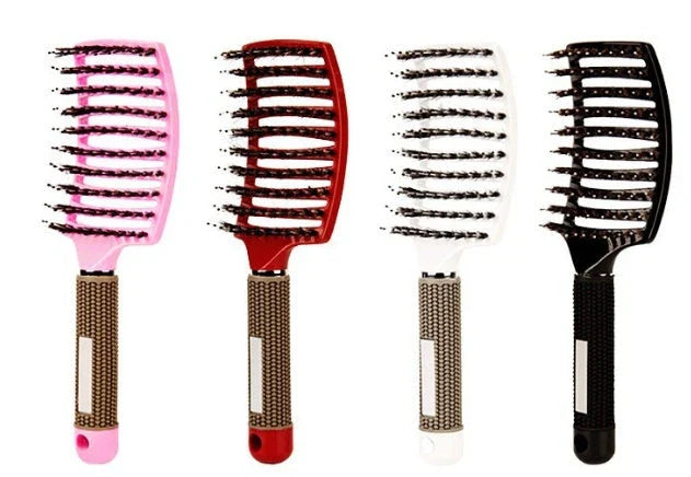 Ultra-Soft Detangling Hair Brush with Scalp Massage - Premium Bristles and Nylon for Effortless Tangle-Free Hair