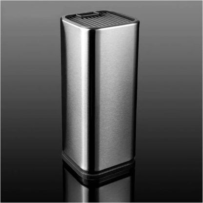 Stainless steel kitchen tool holder with detachable bottom in black and white