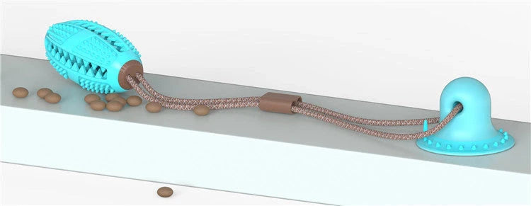 Durable suction cup molar toy for dogs promoting dental health through play