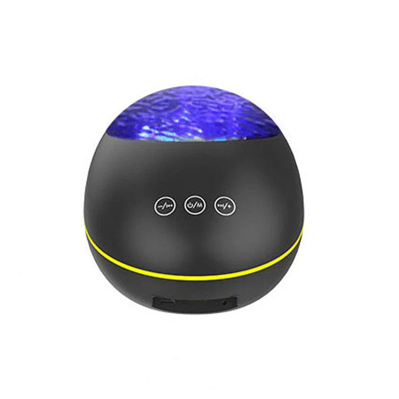 USB Control Music Player LED Night Light projecting vibrant starry sky colours