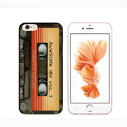 Yellow tape edge TPU cartoon phone case on iPhone XS Max, 1mm thick back cover with protective design