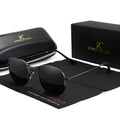 A pair of men's retro-style sunglasses with a round frame in a choice of colours.