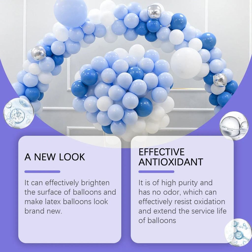 100ml aerosol can of Balloon Lustre Spray for creating a shiny finish on balloons.
