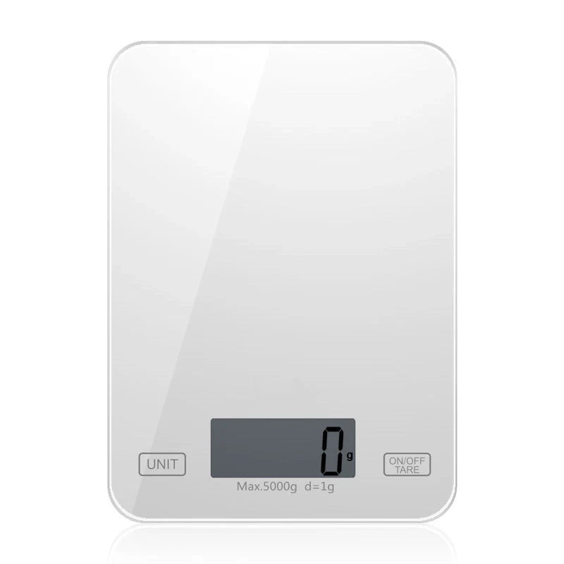 Mini glass platform baking scale with HD LCD display for precise measurements