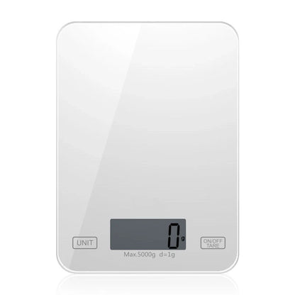 Mini glass platform baking scale with HD LCD display for precise measurements