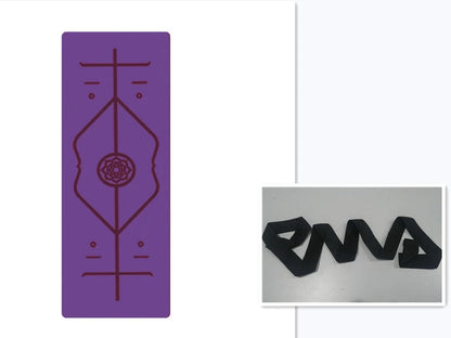 Non-slip TPE yoga mat with position lines for beginners, eco-friendly and durable