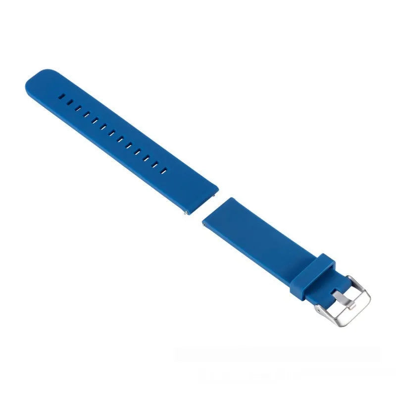 Silicone replacement strap for Garmin Forerunner 245 watch in multiple solid colours.