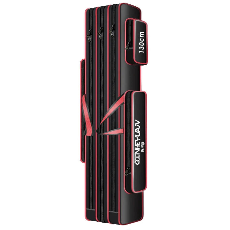 Multi-purpose fishing bag with waterproof Oxford fabric for rod and tool storage