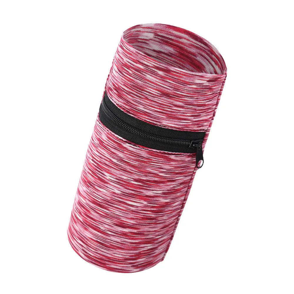 Sports armband phone holder in multiple colours including black, blue, grey, orange, green and striped patterns