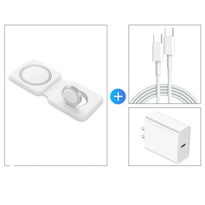 Three-in-one Wireless Charger with Magsafe Dual Magnetic Suction for Apple Devices