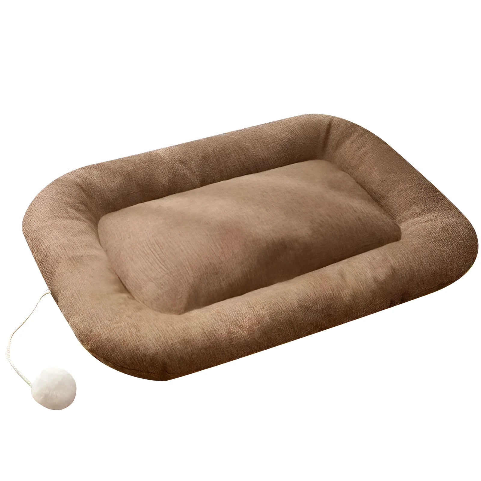 Brown and green kennel pad for dogs serving as summer cooler cushion and cat litter mat in four sizes