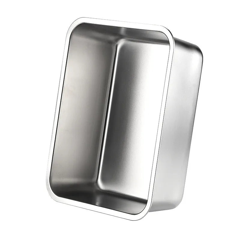 Large stainless steel cat litter box 60x40x20cm with anti-wear and anti-corrosion finish