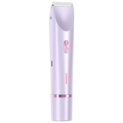 Pink USB-powered 2-in-1 hair remover for women with double head shaver