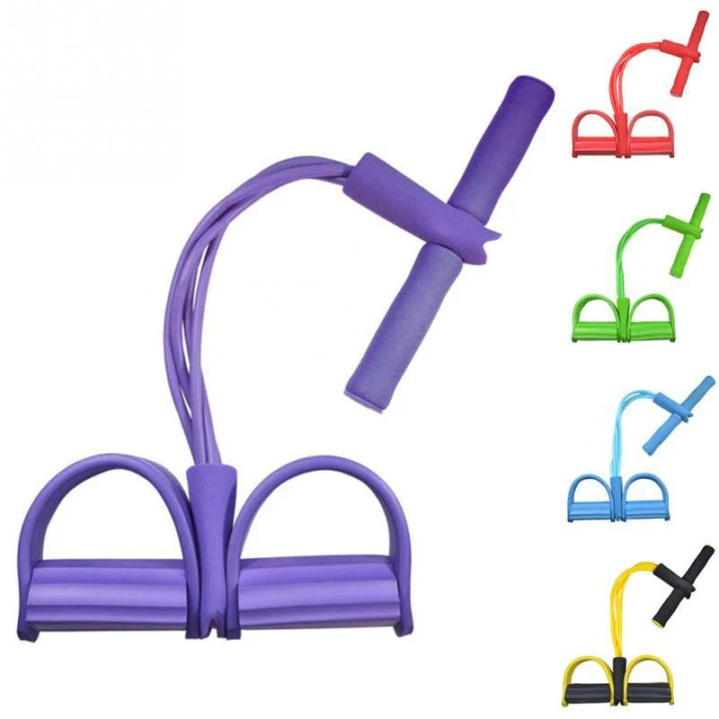 Natural Latex Resistance Trainer with handles for full-body workouts