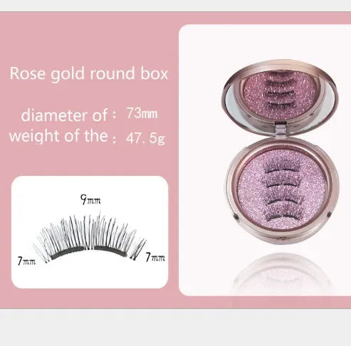 Magnetic eyelash applicator tool with clip for easy and precise application of false lashes