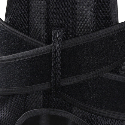 Anti-humpback posture correction belt with adjustable shoulder straps and wide waistband for spinal support