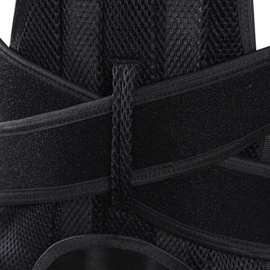 Anti-humpback posture correction belt with adjustable shoulder straps and wide waistband for spinal support