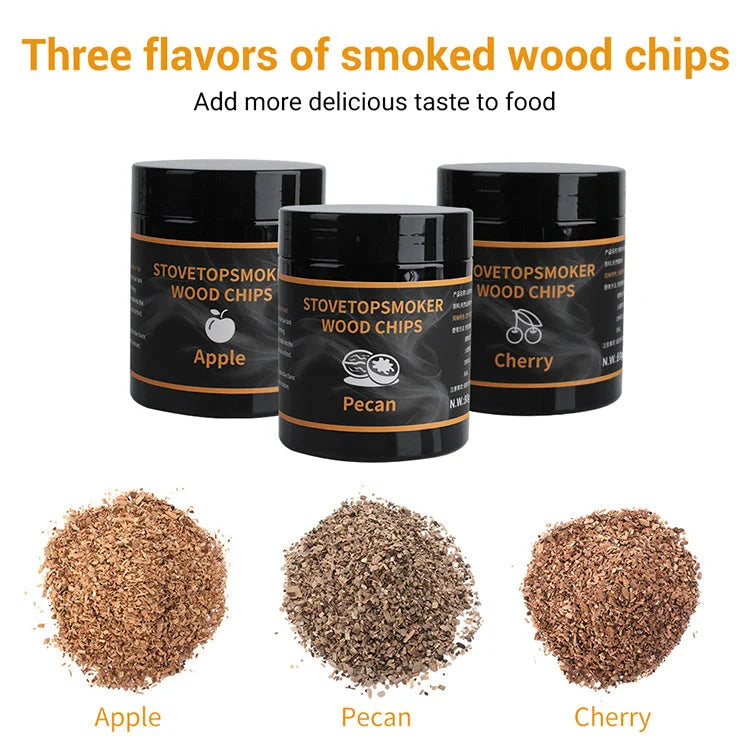 Compact charcoal smoking set for authentic flavours, dimensions 290x290x87mm