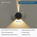 Modern minimalist wall lamp 10W 120x80mm frosted black fan design for home aisle balcony