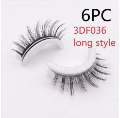 Captivating 3D layered mink-like false eyelashes for bold, voluminous eye makeup looks