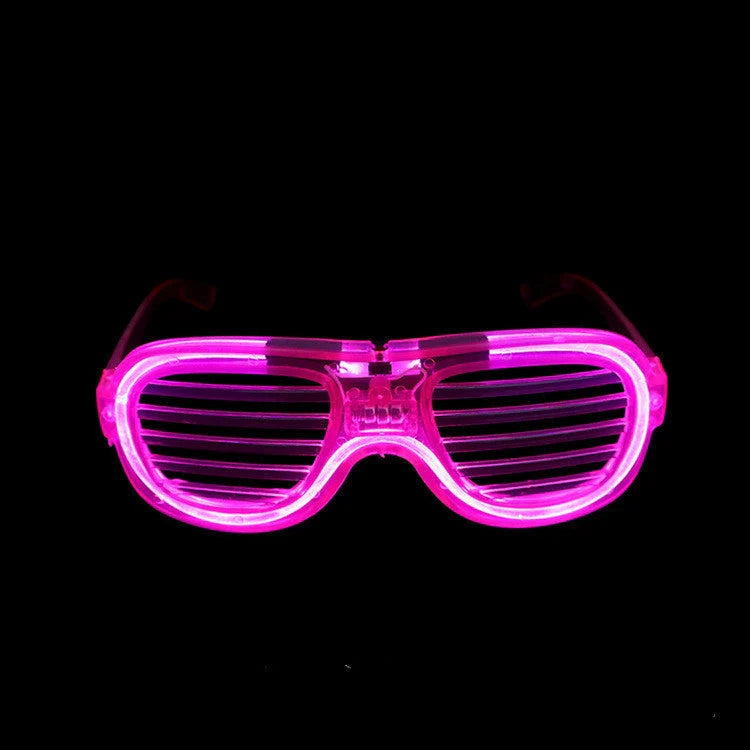 LED light up glasses in various colours with adjustable shining modes for parties